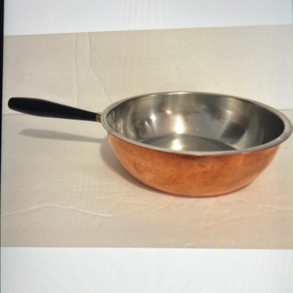 VTG Copper SPRING CULINOX St.Steel Lined 8.5" Frying Pan Skillet SWITZERLAND